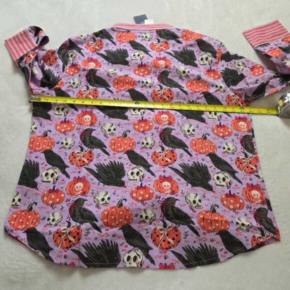 New L Printfresh x Anthropologie Sleepy Hollow long-sleeve Halloween pajama set - Picture 6 of 11